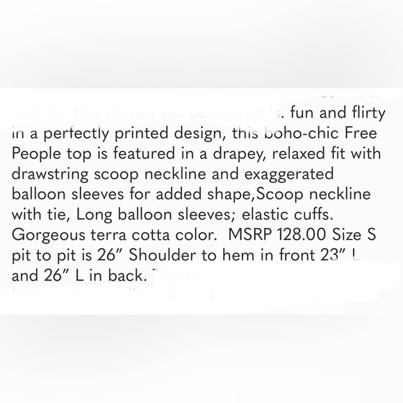 Free People Terra Cotta Peasant Top - Picture 16 of 16